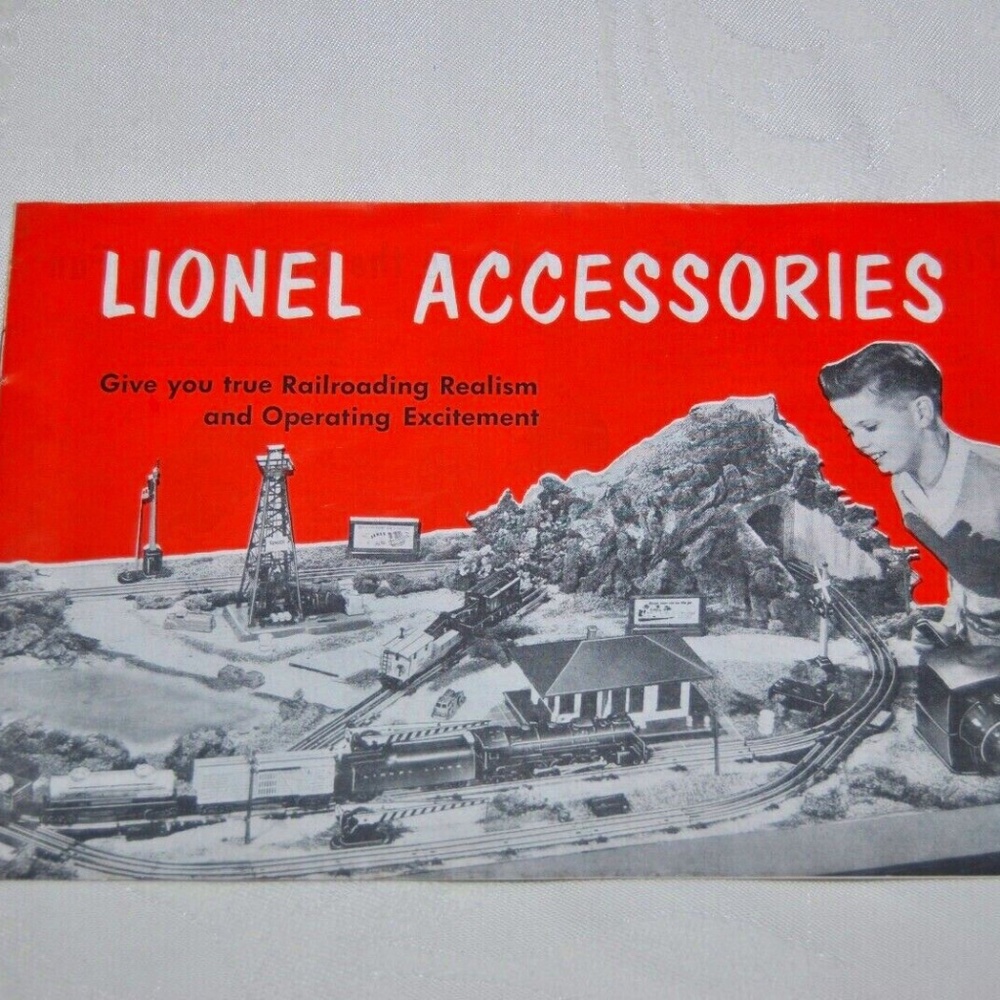 1953 Lionel Accessories Catalog / Brochure Like Mint Rare